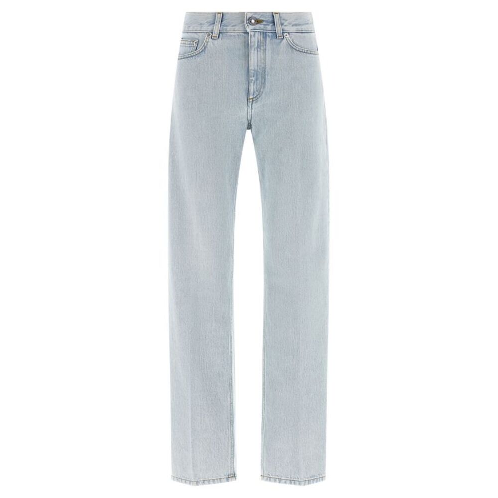 Givenchy Blue Cotton Straight-Leg Women's Jeans